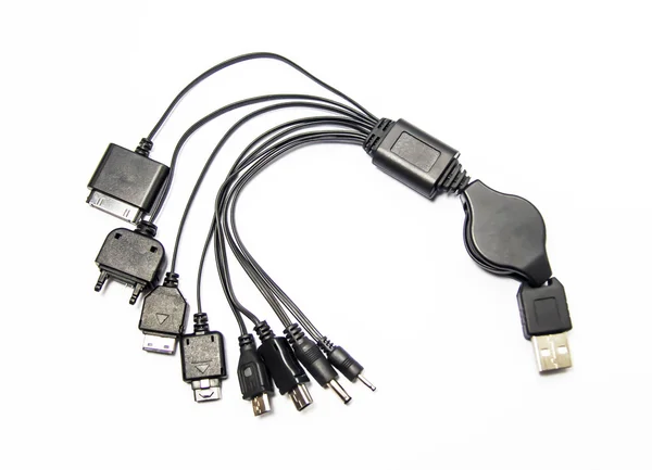 Kabel draad computer, mobiele — Stockfoto