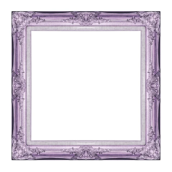 Vintage purple frame with blank space, with clipping path — Stock Photo, Image