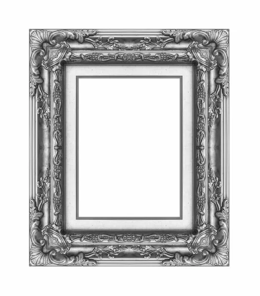 Vintage gray frame with blank space, with clipping path — Stock Photo, Image