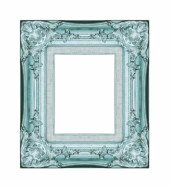 Vintage blue frame with blank space, with clipping path — Stock Photo, Image