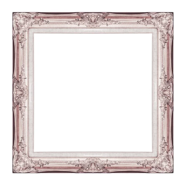 Винтажная розовая рамка с чистым пространством, с вырезкой — стоковое фото