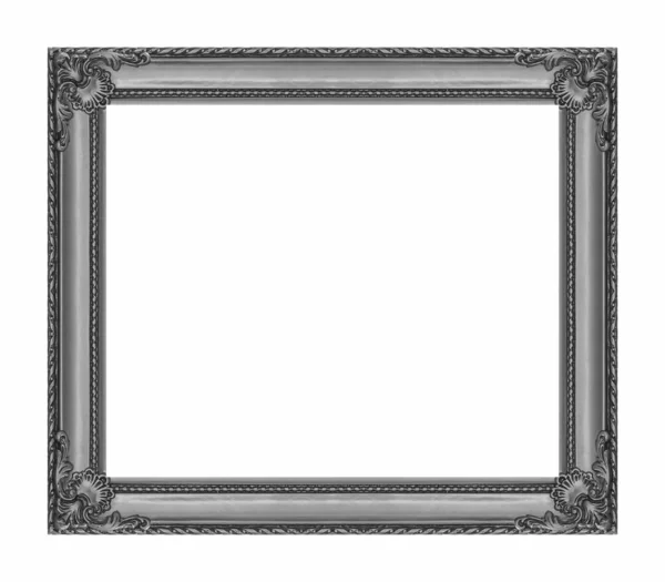 Ročník šedý rámeček s prázdného prostoru, s ořezovou cestou — Stock fotografie