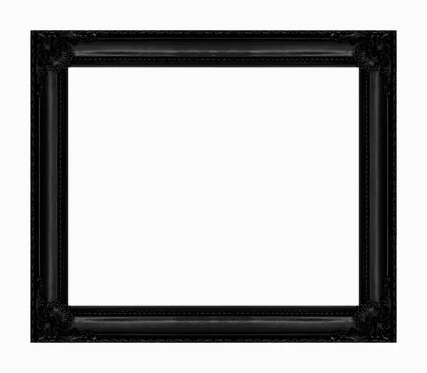 Винтажная черная рамка с чистым пространством, с зарезкой дорожки — стоковое фото