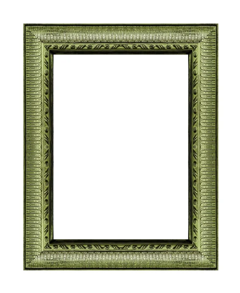 Vintage groene frame met lege ruimte, met uitknippad — Stockfoto
