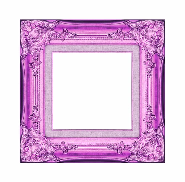 Vintage purple frame with blank space, with clipping path — Stock Photo, Image