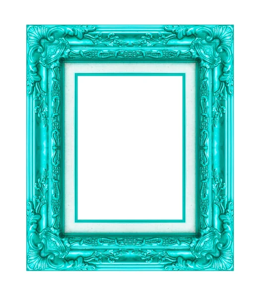 Vintage blue frame with blank space, with clipping path — Stock Photo, Image
