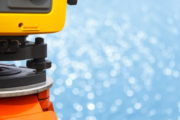 The total station, The geodetic and topography measuring tool, c — Stock Photo, Image