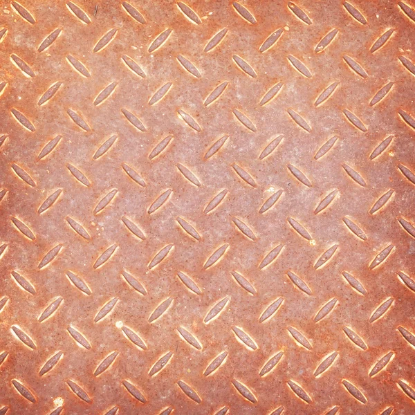 Romb metalowy w kształcie tła i tekstury, z rdzy — Zdjęcie stockowe