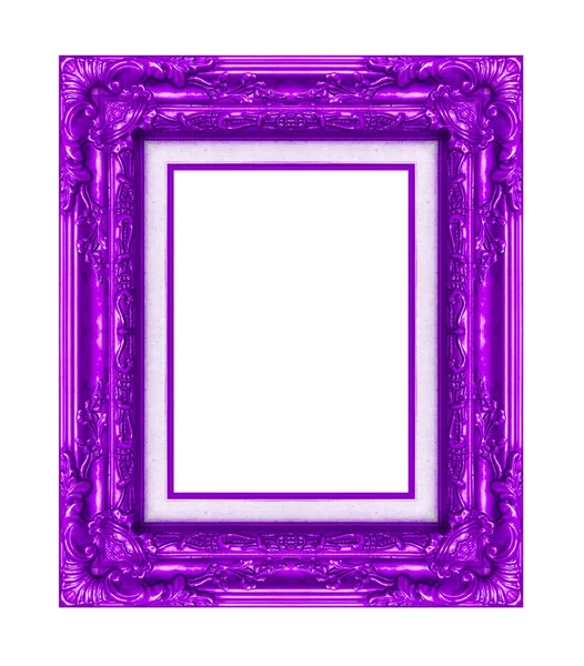 Vintage purple frame with blank space, with clipping path — Stock Photo, Image