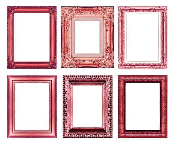 Set of vintage red frame with blank space — Stock Photo, Image