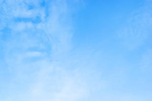 Blue Sky Background White Clouds Soft Focus Copy Space Horizontal Stock Image