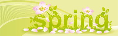 mevsim bahar için Banner