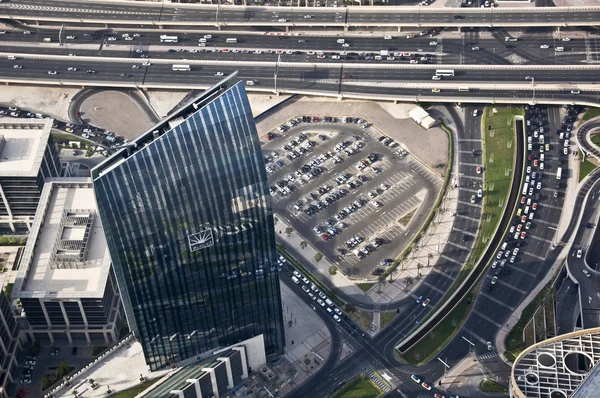 Skyscraper's panorama in Dubai — Stock Photo, Image