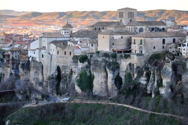 panorama of Cuenca from above clipart