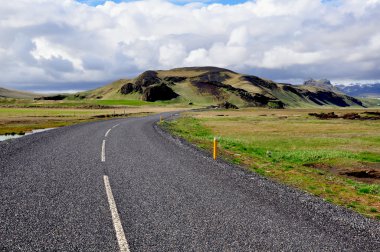 Winding Road in Iceland clipart