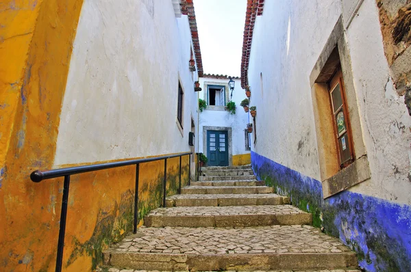 Gekleurde huizen in portugal — Stockfoto