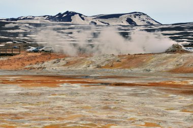 Myvatn dağ ve duman