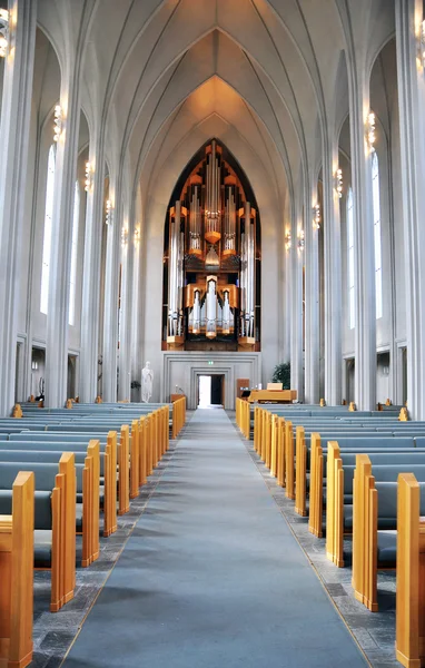 Interiér kostela Reykjavík — Stock fotografie