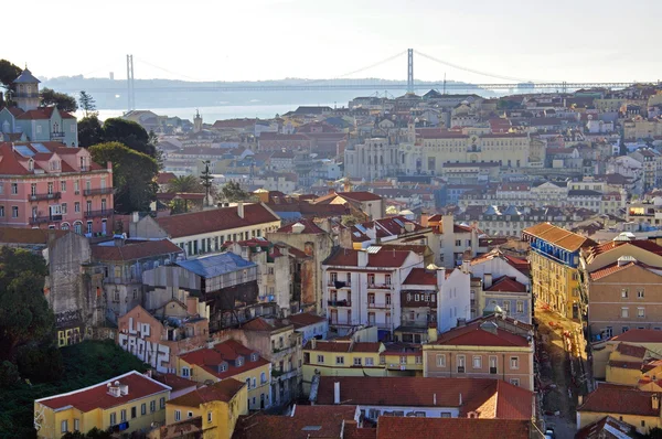 Panorama de la vieille Lisbonne — Photo