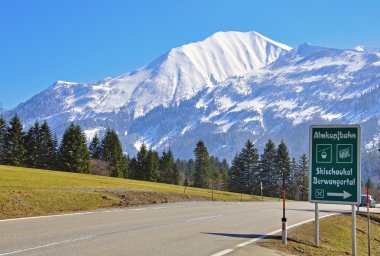 Bavyera Alpleri'nde yol