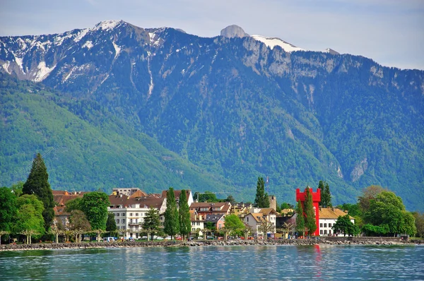 Panorama de Vevey — Fotografia de Stock