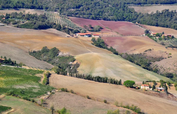 Italienische Landschaft in der Toskana — Stockfoto