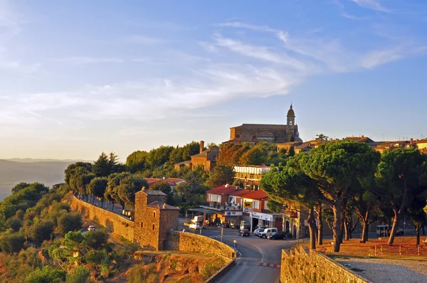Montalcino günbatımı üzerinde