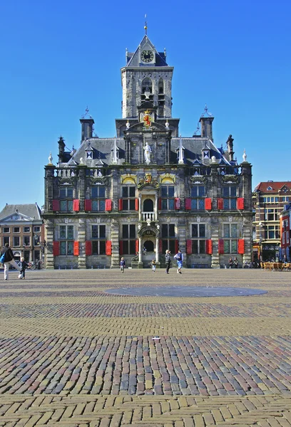 Delft ратуша — стокове фото