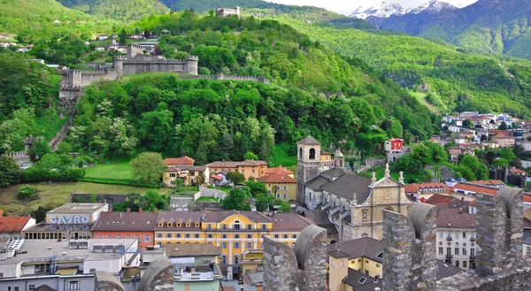 Panorama van bellinzona — Stockfoto