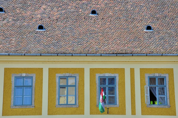Windows and tile roof — Stock Photo, Image