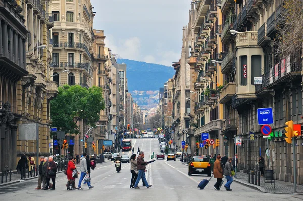 Barcelonské ulici — Stock fotografie