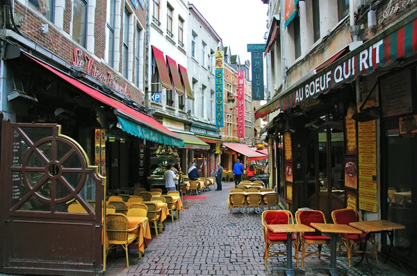 Restaurantes de Bruselas — Foto de Stock