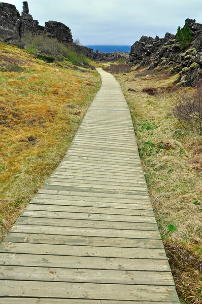 Wooden path — Stock Photo, Image