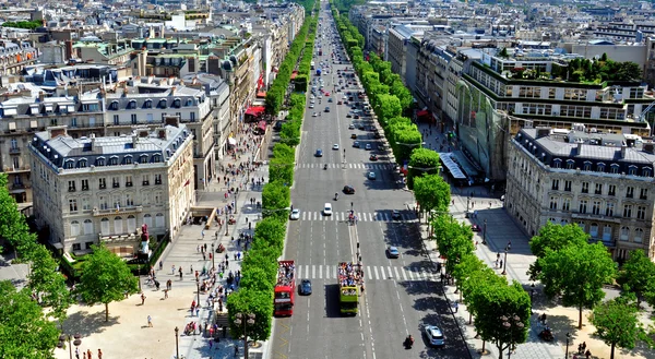 Widok champs elysees — Zdjęcie stockowe