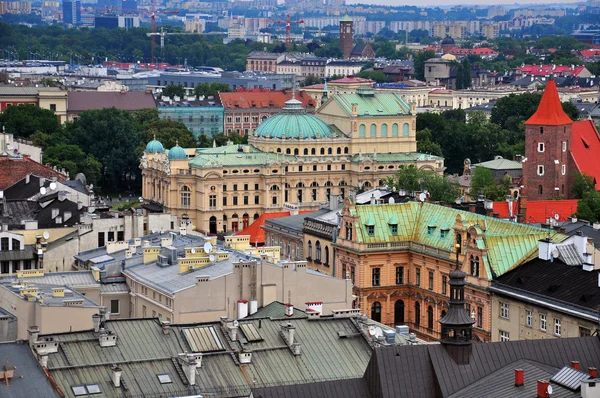 มุมมองด้านบนของ Krakow — ภาพถ่ายสต็อก