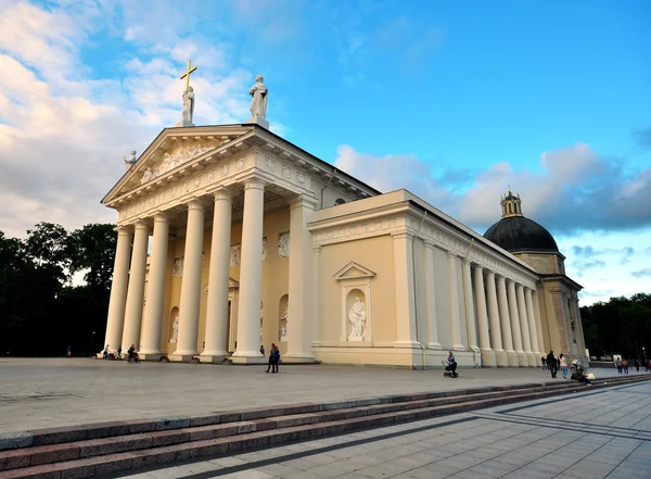 Cathedral square in Vilnius — Stock Photo, Image