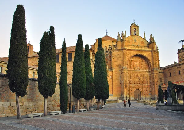 Catedral de Salamanca ao pôr-do-sol — Fotografia de Stock
