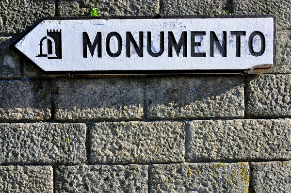 Monument sign — Stock Photo, Image