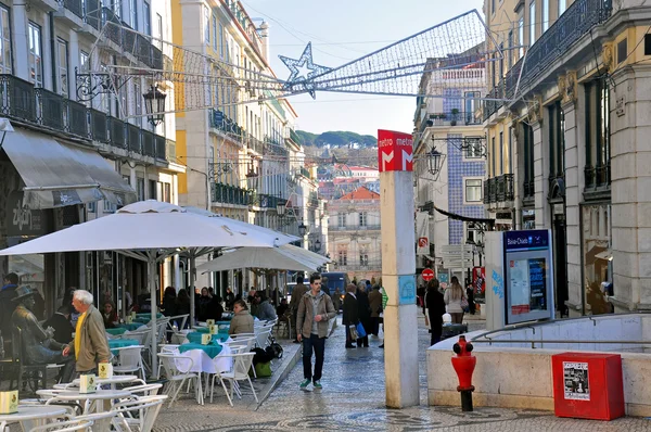 Різдвяні покупки в Лісабоні — стокове фото