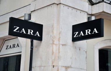 Zara mağazası işareti