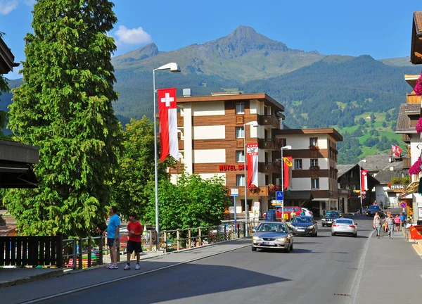 Grindelwald village, Schweiz — Stockfoto