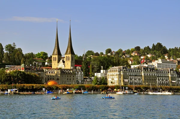 Luzern cityscape, İsviçre — Stok fotoğraf