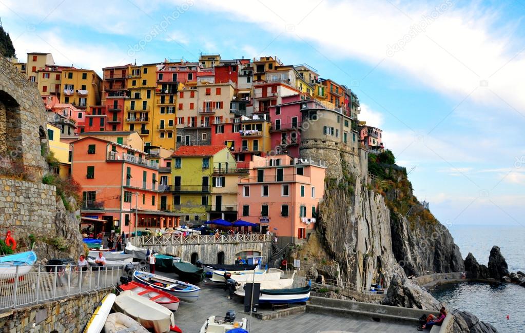 Multicolor houses of Liguria