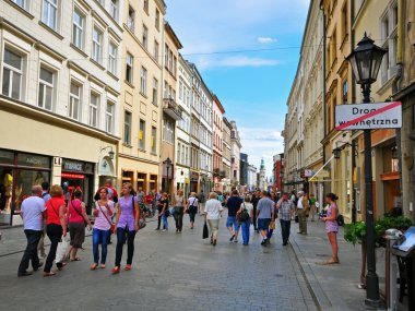 Shopping in Krakow clipart