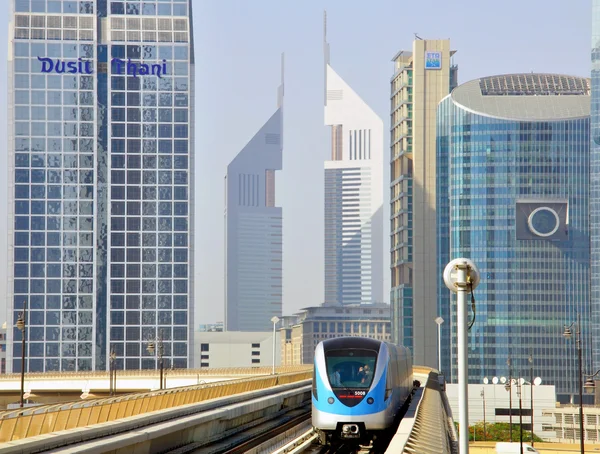 Metro train in Dubai — Stock Photo, Image