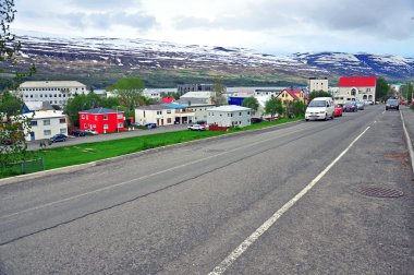 İzlandalı şehir sokak