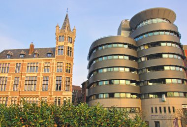 eski ve modern mimarisi, antwerpen, Belçika