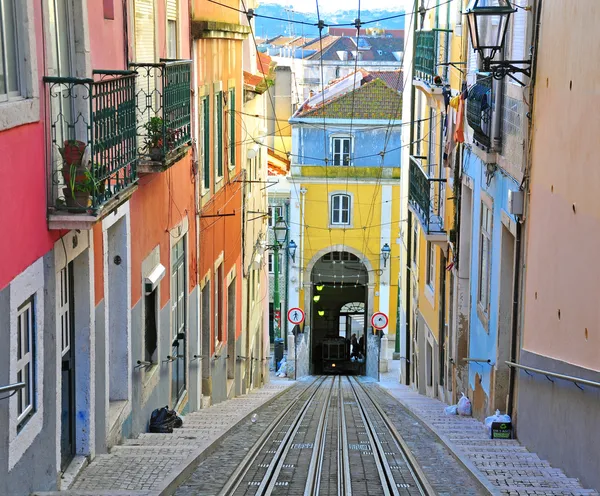 Lizbon füniküler bica - Stok İmaj