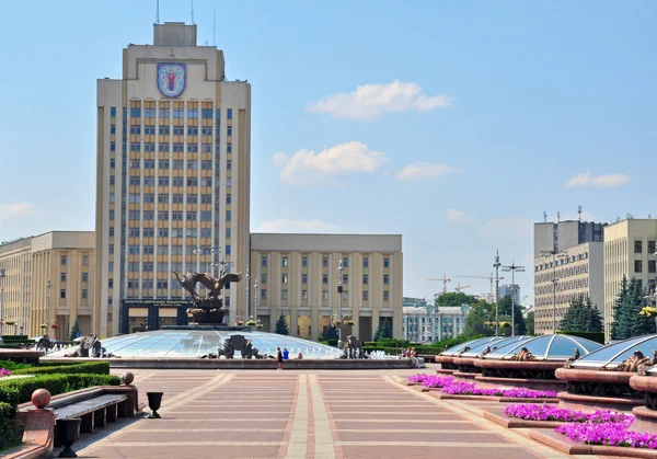 Minsk central square — Stock Photo, Image
