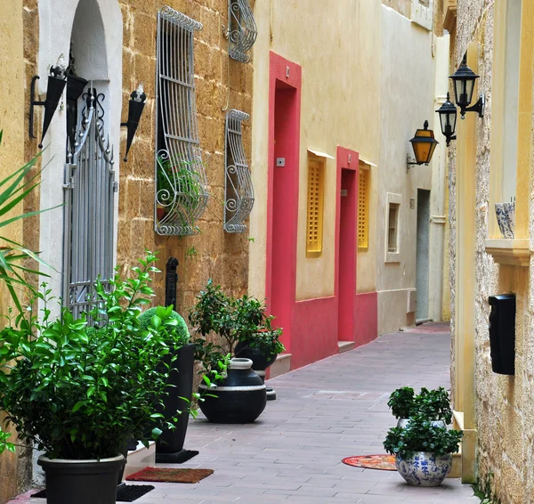 Terrasse typique à Malte — Photo